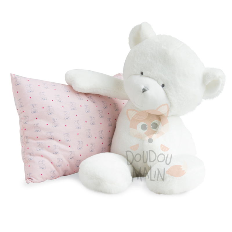  peluche ours blanc 50 cm 